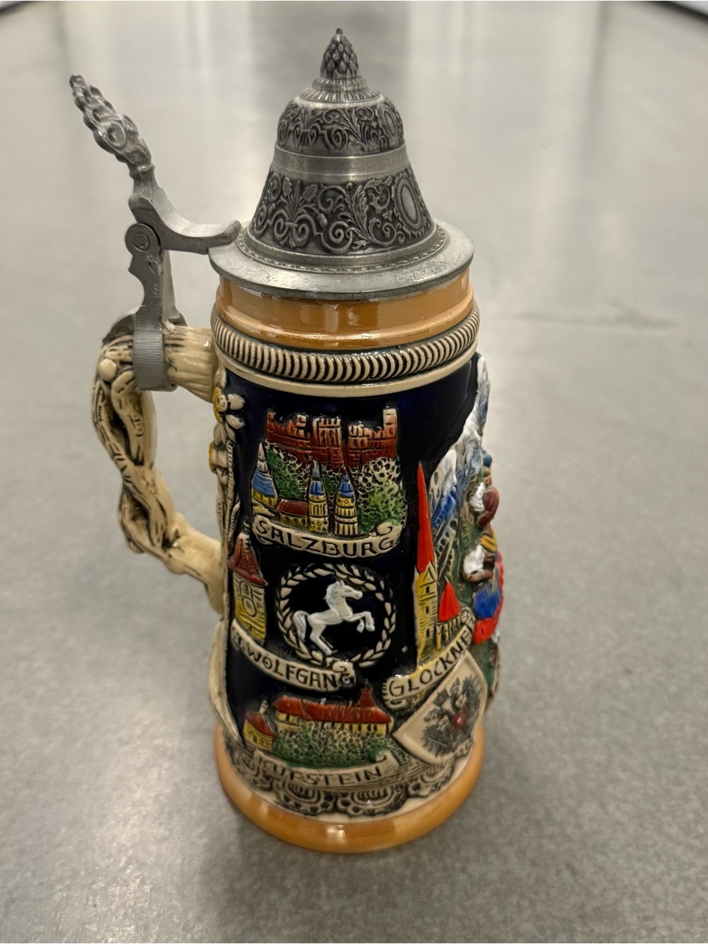 Vintage Austria German Beer Steins Hand Painted